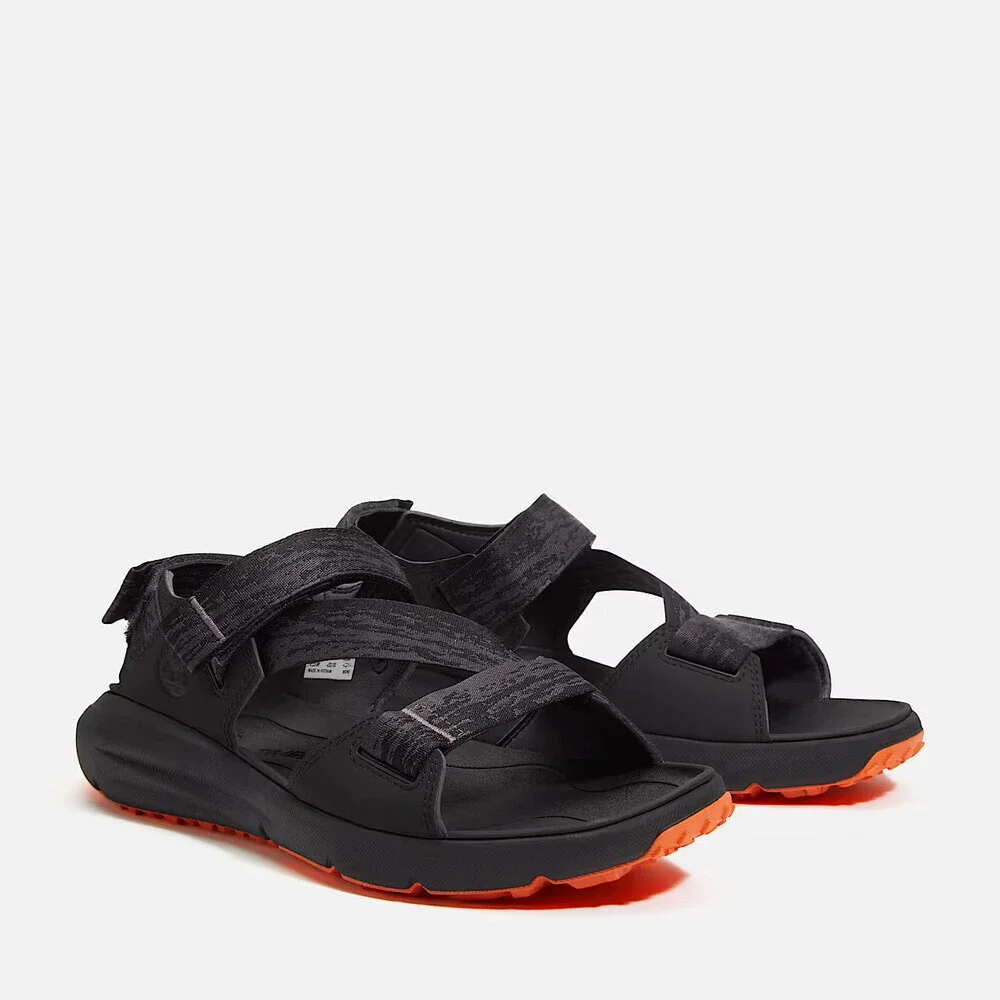 Timberland Motion Dune TB0A6DPPETY Sandal Mens Black Backstrap Round Toe DWA1762